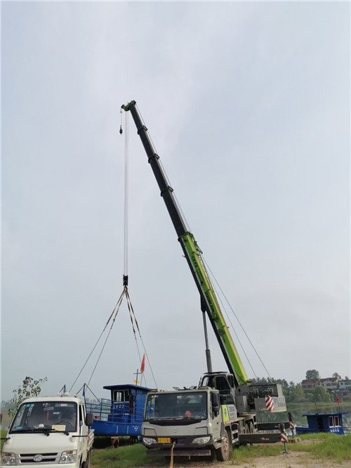 内丘县桥梁建设吊装案例